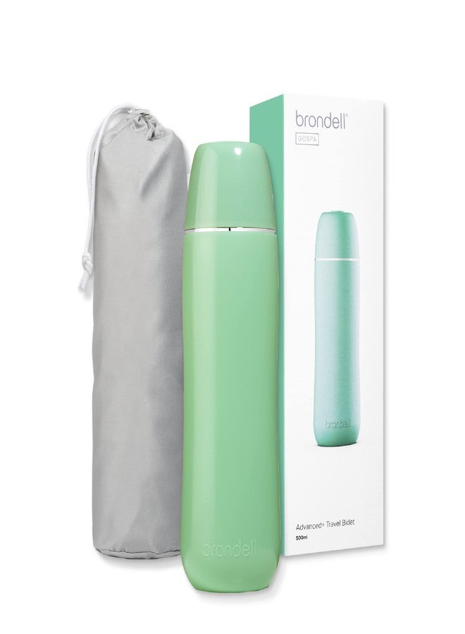 Brondell GoSpa Advanced Portable Bidet for Travel–Pop-Up Nozzle System –High-QualityCompact Bidet with Discreet Travel Bag for Convenient Storage–500mL, Green - Image 1